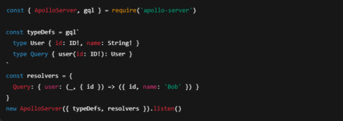 Imagem com Exemplo de GraphQL com Apollo Server
